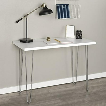 42 Hairpin Leg Wood Writing Desk White Walmart Canada