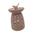 thumbnail image 2 of Quemador de cera derretida de cerámica, adorno más cálido, estatuilla, quemador de aceite hueco, difusor perfumado de vela para dormitorio, fiesta, Rosa, 2 of 8