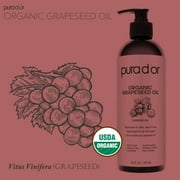 PURA DOR ORGANIC Grapeseed Oil, 16 Fl Oz
