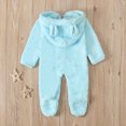 thumbnail image 4 of breaise Baby Boy Girl Fleece Snowsuit Kids Onesie Infant Long Sleeve Bodysuit Romper Winter Warm Clothes Coat Infant Jumpsuit Toddler Outfit, 4 of 7