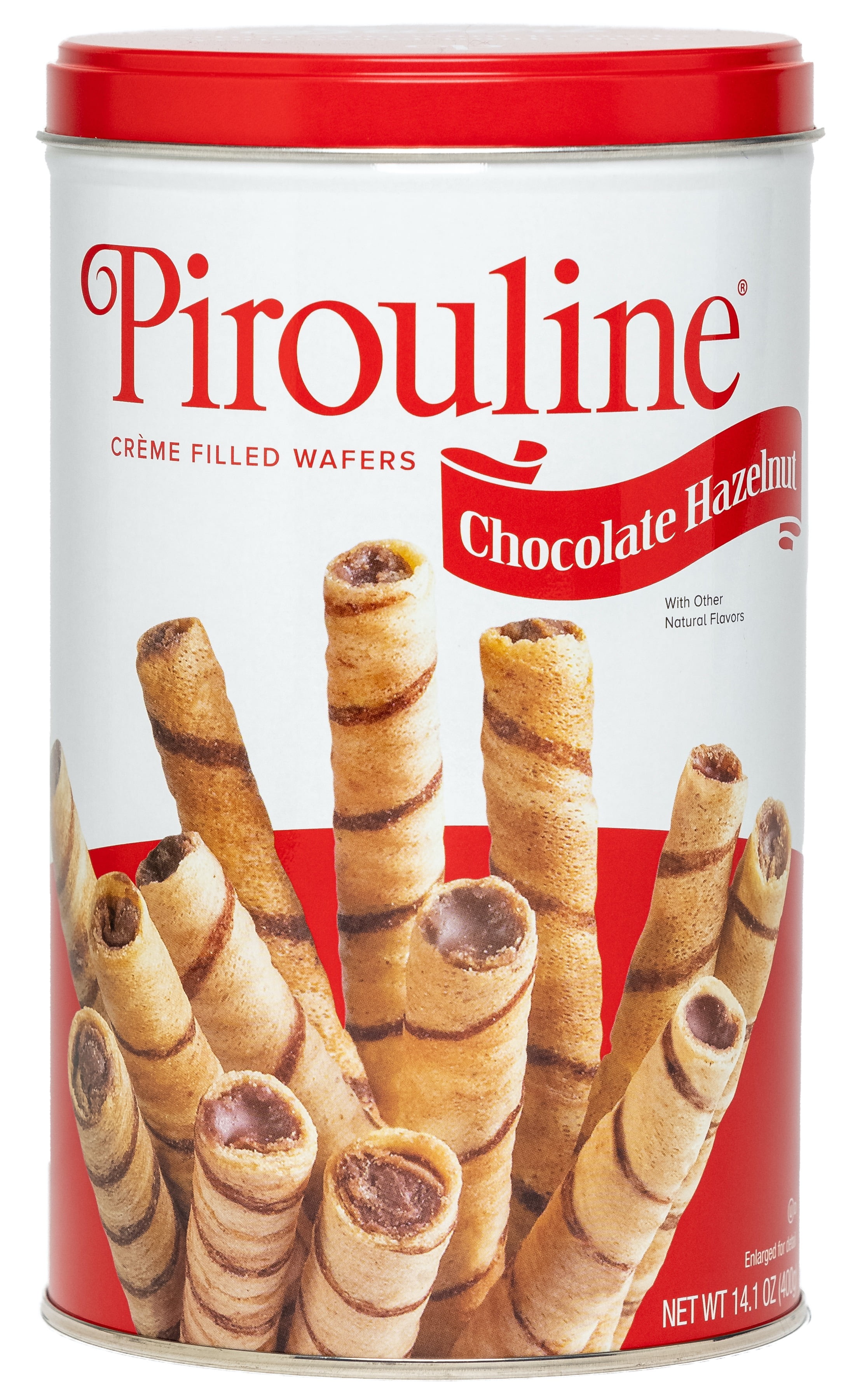 Pirouline Creme Filled Wafer Cookies, Chocolate Hazelnut, 14.1oz tin