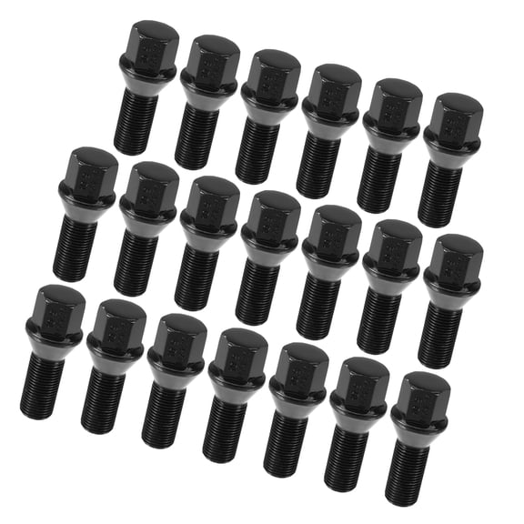 Unique Bargains 20pcs M14x1.25 Extended Wheel Lug Bolt for Wheel Spacers Conical Seat 28mm Shank Length for BMW for Mini