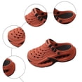 thumbnail image 3 of Rokment Womens Mens Air Cushioned Clogs Garden Shoes Comfortable Arch Support Orthopedic Walking Athletic Water Sandals with Back Straps Red Size 7.5, 3 of 5