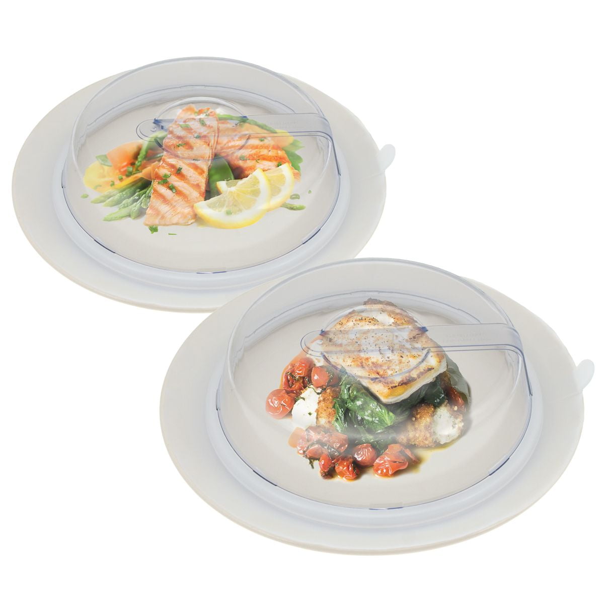 5pcs PlateTopper Universal Leftover Lid Microwave Cover Airtight keep food fresh