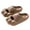 Brown, variant on JeashCHAT Slip On Slide Sandals for Women and Men Shower Slides Slippers Super Soft Breathable Non Slip Bathroom Home Slippers (Pink)