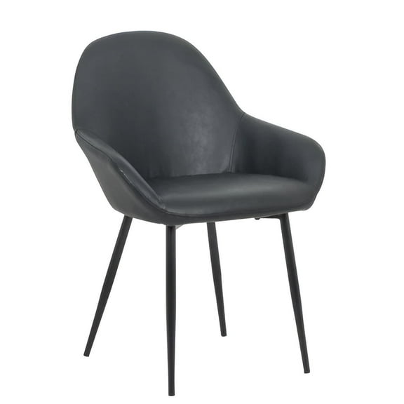 Burson Arm Chair Black - Replica