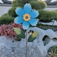 thumbnail image 2 of Outdoor Garden Courtyard Iron Art Sunflower Rotary Windmill, 2 of 11