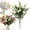White, variant on 1 Bundle Mums Artificial Flowers for Outdoors 14.2in Silk Flowers Fall Decor Fall Flower Faux Flowers for Outdoor Planters Fake Flowers Fake Plants for Front Porch Garden Home Fall Decorations White