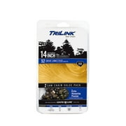 Trilink Saw Chain S52 - 14 2 Pack Replacement Chain for Chainsaw; 52 Drive Links; Condition: New