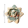thumbnail image 3 of JHyouerji Christmas Tabletop Ornament Khaki Freestanding Book Lover Shelf Decor For Bookcase Living Room Holiday Home Xmas Decoration Seasonal Accent, 3 of 5