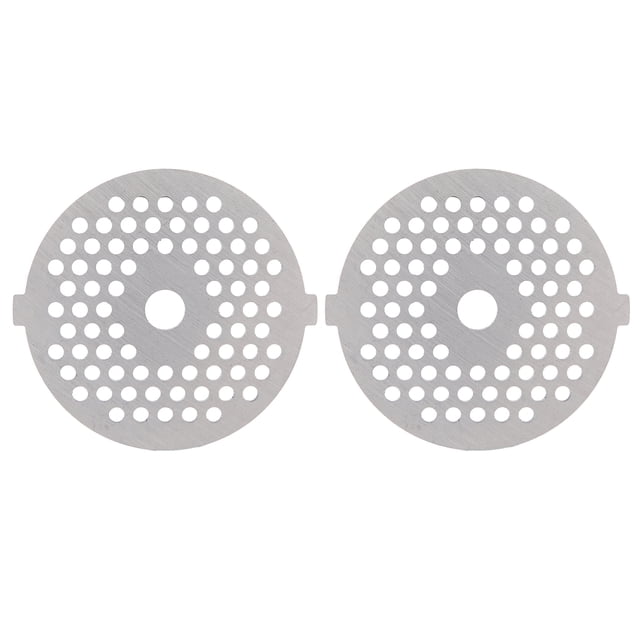 Meat Grinder Plate, Incisive And Durable Stainless Steel Meat Chopper Disc, High Hardness 2Pcs/Set Safe For 5# Meat Grinder Round Hole Meat Grinders 3mm 56 Holes