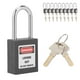 thumbnail image 3 of Candado de seguridad, 10 juegos de candado de acero de seguridad de 1,5 pulgadas Cerradura de seguridad probada y confiable Jadeshay  A, 3 of 8