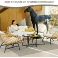 thumbnail image 2 of Grand Patio Boho 5-Piece Wicker Outdoor Conversation Sets with Loveseat and 2 Coffee Tables, Black/Beige, 2 of 8