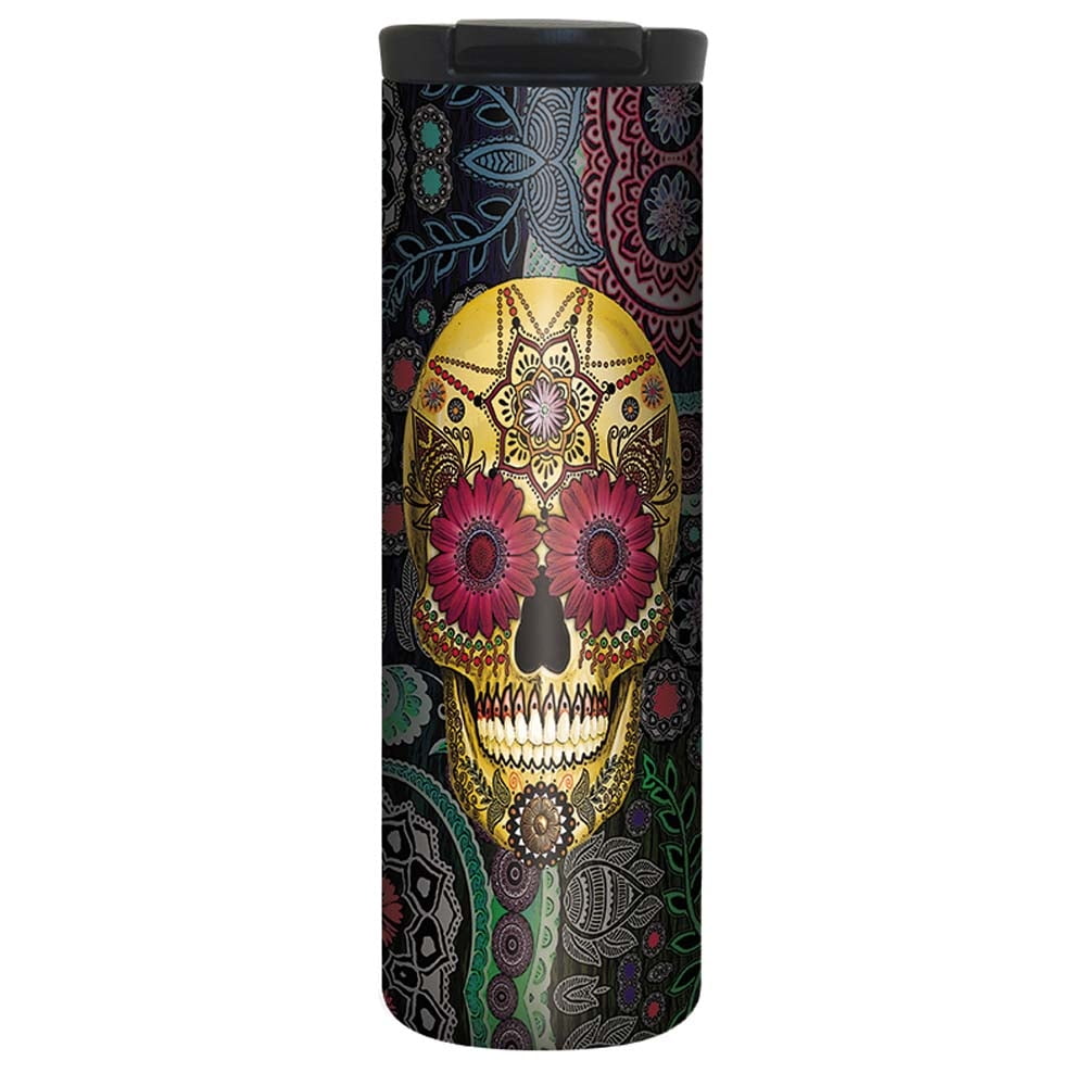 Tree-Free Greetings CC99048 Boho Cow Skull Double-Walled Acrylic Cool Cup with Reusable Straw 16 Ounce Tree-Free Greetings CC99048 Boho Cow Skull Double-Walled Acrylic Cool Cup with Reusable Straw 16 Ounce