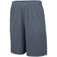 thumbnail image 1 of 1428A Adult Pocketed Training Short - Graphite, 3X, 1 of 1