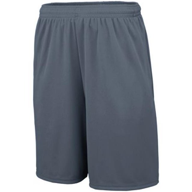 1428A Adult Pocketed Training Short - Graphite, 3X