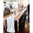 thumbnail image 6 of 3 Packs Cheesecloth Table Runners Boho Gauze Table Runner 35 x 120 inches White Cheesecloth Table Runner Bulk,Boho Cheese Cloth Runner for Wedding,Party,Reception,Bridal Shower Table Decoration, 6 of 6