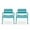 Matte Teal, variant on GDF Studio Crowningshield Outdoor Metal Accent Chairs, Set of 2, Matte Teal