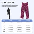 thumbnail image 4 of Lsque Festive Flamingos Print Men's Pajama Pants, Lounge Pant - Comfortable Home Wear,Elastic Waistband, Stylish Design-XX-Large, 4 of 9