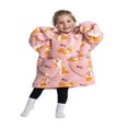 thumbnail image 3 of Wearable Blanket Hoodie for Adults Sherpa All Patterns Oversized Sweatshirt Blanket with Pockets, 3 of 6
