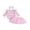 Light Pink First Birthday, variant on Baby Girl Half Birthday Outfits Cake Embroidery Long Sleeve Round Neck Romper Tulle Skirt Bow Headband 3 Pcs Set