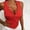 Red, variant on Fengqque Women's V-Neck Stitching Solid Sleeveless Slim-Fitting Fashion Casual Vest
