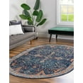 thumbnail image 3 of Rugs.com Lola Collection Rug – 5' x 8' Oval Oval Navy Blue Medium Rug Perfect For Living Rooms, Large Dining Rooms, Open Floorplans, 3 of 9