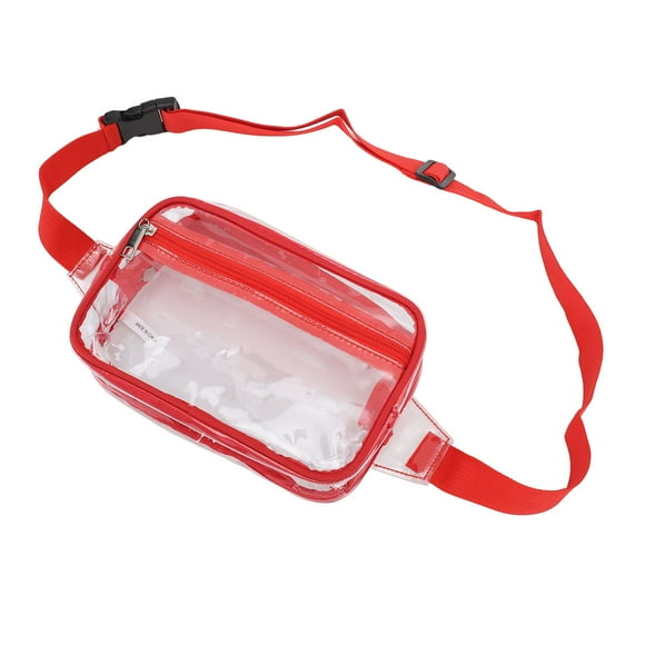 Bolso de hombro transparente, bolso bandolera transparente, riñonera transparente impermeable, riñonera transparente, muy versátil