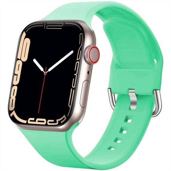 Silicone strap For Apple Watch band 40mm 44mm 45mm 41mm 38mm 42mm sport wristband bracelet iWatch series 7 6 5 4 3 se