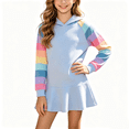 thumbnail image 3 of YOUYEDIAN Hoodie Dress for Girls Casual Fashion Long Sleeve Hooded Mini Dress, 3 of 5