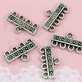 thumbnail image 4 of Maoww 10pcs Connector Jewelry Alloy Quartile Porous Multi-Hole Connectors Simple Linker Accessory Processing Home Shop, 4 of 6