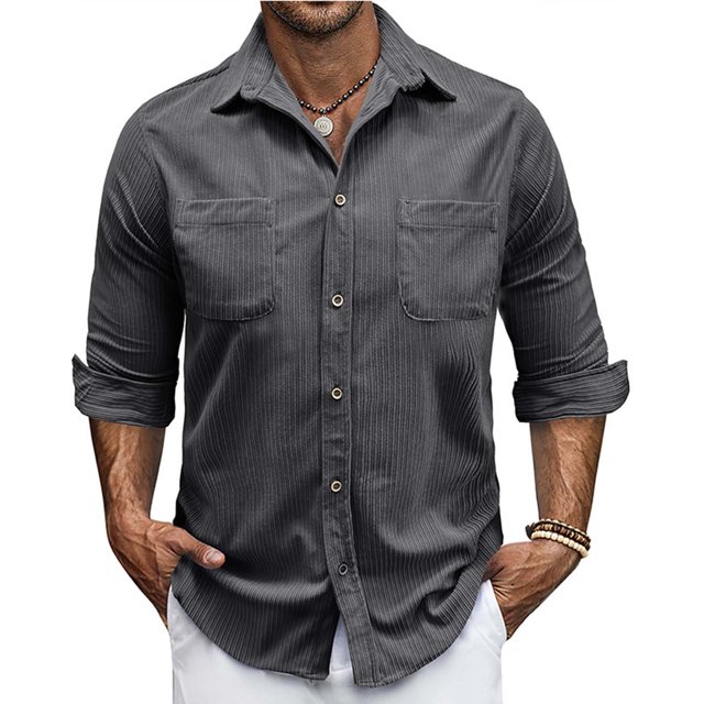 pstuiky Camisas de invierno de manga larga para hombre, Cárdigan con capucha y manga larga para hombre, informal, de color liso, con bolsillos dobles y cremallera salir tops m