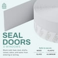 thumbnail image 4 of 33 Feet Self Stick Silicone Door Seal Strip for Windows, Doors, Glass Shower Door, Sliding Door Weatherstrip Draft Stopper Weather Stripping Tape Roll Exterior Door Frame Sealers, 4 of 7