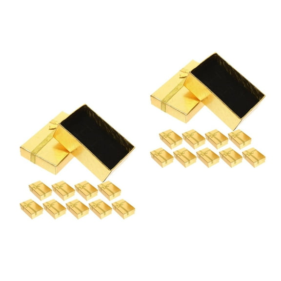 WORGEOUS 20 pcs Cardboard Jewelry Present Boxes With Lids For Bracelets Earrings Necklaces Christmas Party Favors Small Present Boxes Packaging