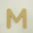 thumbnail image 1 of Package of 1, 8 Inch X 1/2" Thickness MDF Letter M in The Gotham Rounded Font, Thick, Upper Case for Art & Craft Project, Made in USA, 1 of 4