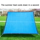 thumbnail image 4 of Vela exterior con sombra solar - toldo rectangular con protección UV al 95% para patio, piscina y jardín - Tela azul HDPE (1 pieza), 4 of 7