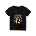 thumbnail image 5 of DORKASM Kids 'I Survived 100 Days of 7' Graphic Tee: 100 Days of School Short Sleeve Shirt Black 130, 5 of 5