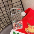 thumbnail image 2 of Funda navideña compatible con iPhone 13 Pro, diseño navideño con purpurina y arena movediza, transparente, para mujeres y niñas., 2 of 8