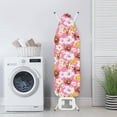 thumbnail image 3 of Kuiaobaty Highland Cow Hibiscus Pink Ironing Board Cover with Elastic Edges and Adjustable Straps, Durable Polyester Spandex Fabric, 55 x 16 Inches, 3 of 5