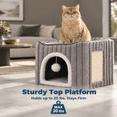 3-in-1 Cat Cave Bed For Indoor Cats With Scratch Pad - Walmart.com