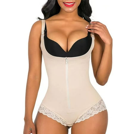

Shapewear for Women Tummy Control Body Shaper Zipper Open Bust Bodysuit