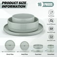 thumbnail image 3 of Vesteel 16 Pieces Dinnerware Sets, Premium Stoneware Dishes Set for 4, Speckled Plates and Bowls Set for Home Restaurant, Microwave and Dishwasher Safe - Mist Grey, 3 of 9
