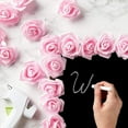 thumbnail image 3 of Mightlink 3 Stemless Rose Flower Heads, Artificial Roses for Weddings and Crafts, 3 of 6