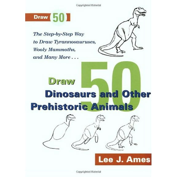 Pre-Owned Draw 50 Dinosaurs Books for Young Readers Paperback Lee J. Ames