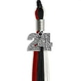 thumbnail image 5 of Endea Graduation Black/Red/White Graduation Tassel with Silver Date Drop, 5 of 11