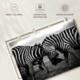 thumbnail image 6 of Elephant Stock Zebra Face Off Wall Art - Horizontal Canvas Wall Art - Living Room Wall Decor - Animal Canvas - Black And White Decor - 48" x 32", 6 of 8