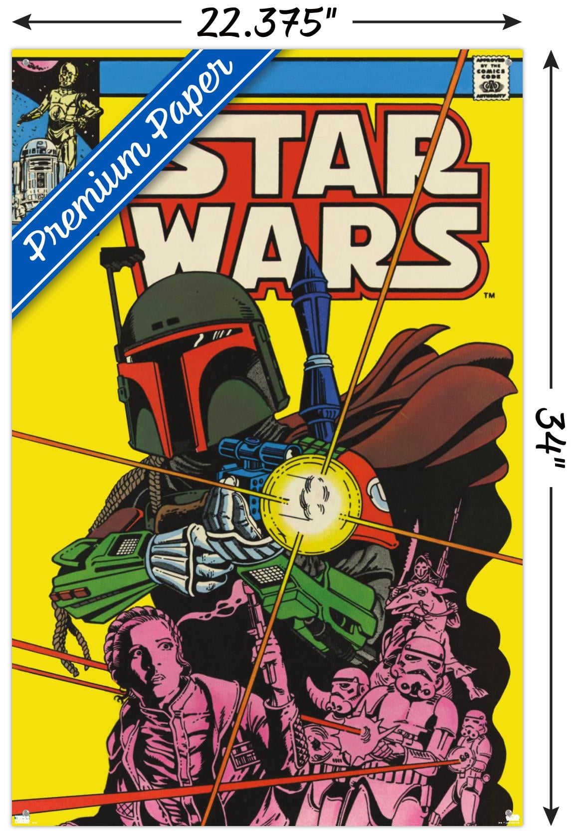 Star Wars: Saga - Boba Fett - Comic Cover Wall Poster, 14.725