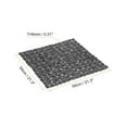 thumbnail image 2 of Uxcell 21.3" x 21.3" Non Slip Square Bath Tub Shower Mat for Bathroom Clear Black, 2 of 6
