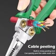 thumbnail image 7 of 8 in 1 Wire Stripping Pliers, 8 in 1 Wire Stripper with Voltage Tester, Pinzas Para Electricista, Multi-function Electric Wire Stripping Tool for Cutting and Pulling (Red), 7 of 7