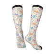 thumbnail image 4 of Haiem Flower Color Rabbit Socks, Funny Novelty Crazy Design Cotton Socks Sports Socks Knee High Socks For Men, Women,1Pairs - Gift For Working Friends, 4 of 9